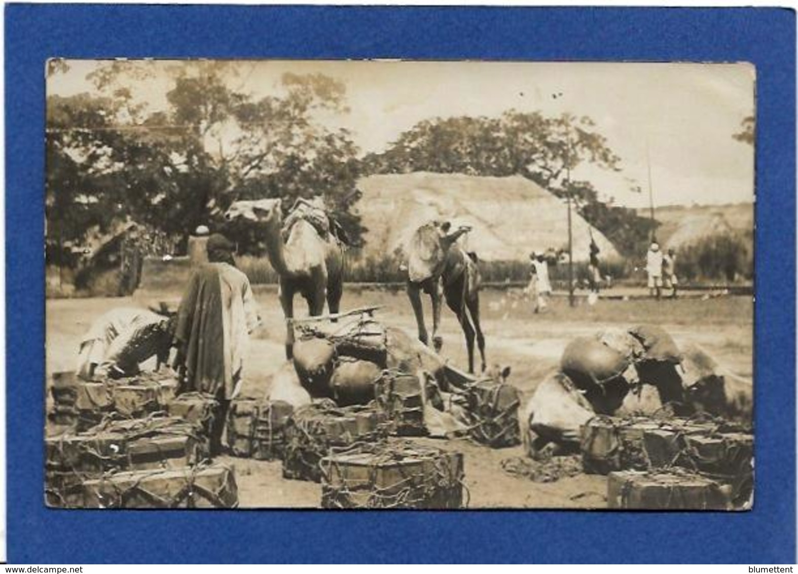 CPA Nigéria Afrique Noire Ethnic Type Carte Photo RPPC Marché LOKOJA écrite - Nigeria