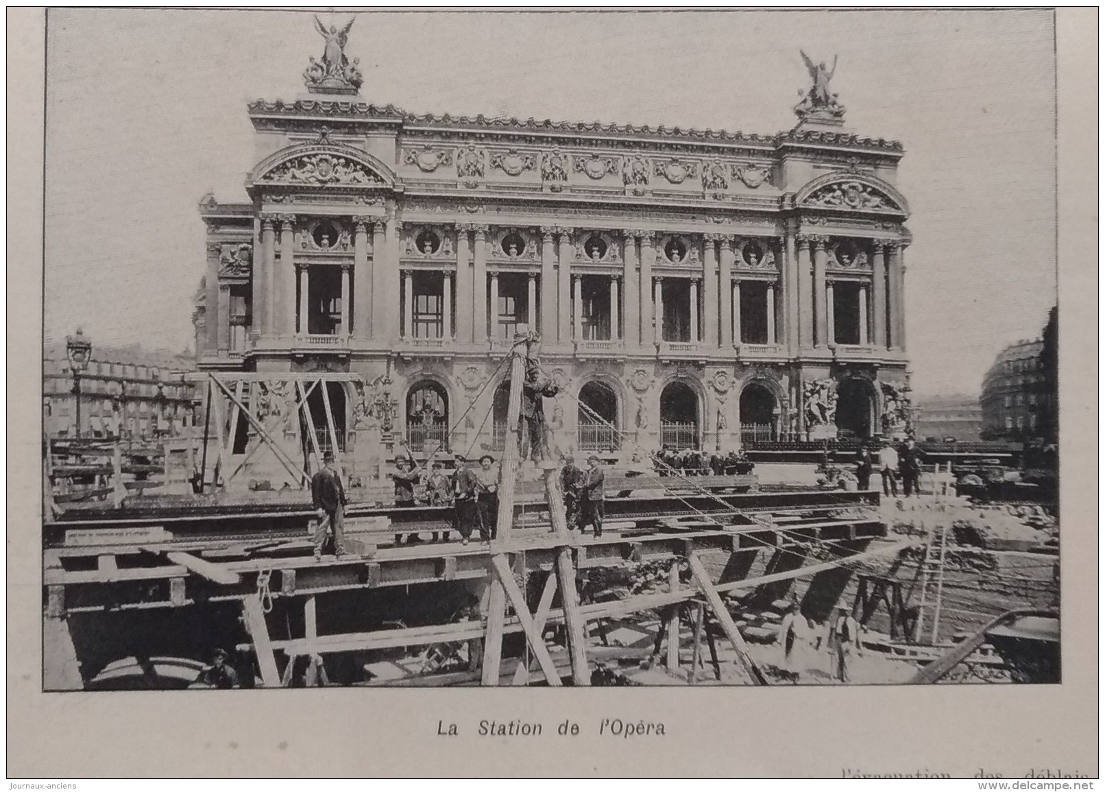 1904 PARIS - LE METROPOLITAIN - LES TRAVAUX DE LA LIGNE N°3 - 1900 - 1949