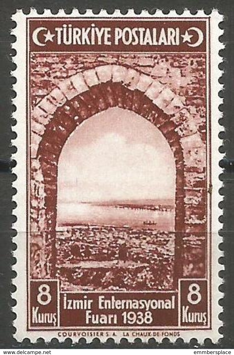 Turkey - 1938 Izmir International Fair 8k MH *   Mi 1026   Sc 796 - Neufs