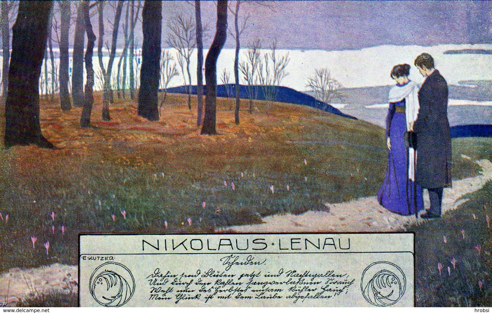 Illustrateur, Künstler, E Kutzer,  Série Nikolaus-Lenau Editeur B K W I 768-4 - Kutzer, Ernst