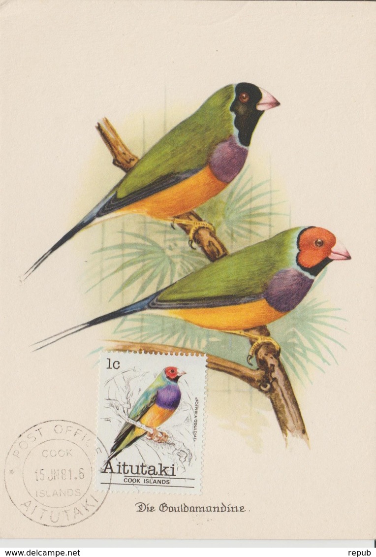 Aitutaki Carte Maximum 1981 Oiseaux 277 - Aitutaki