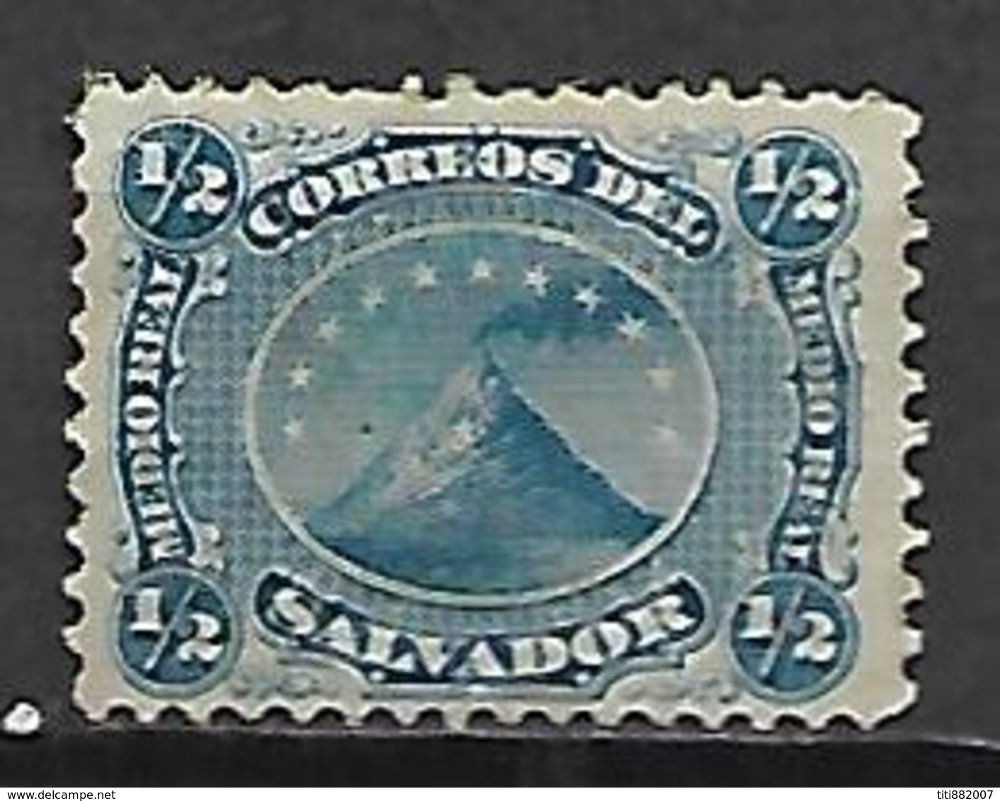 SALVADOR   -   1867 .  Y&T N° 1 (*) .  Volcan - El Salvador