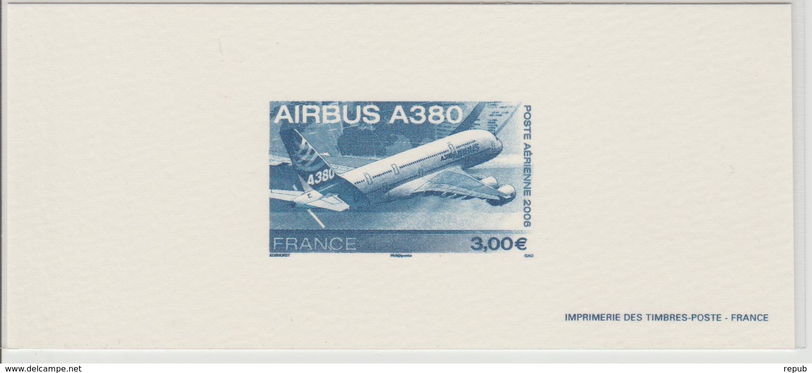France Gravure 2006 Airbus A380 PA 69 - Documents De La Poste
