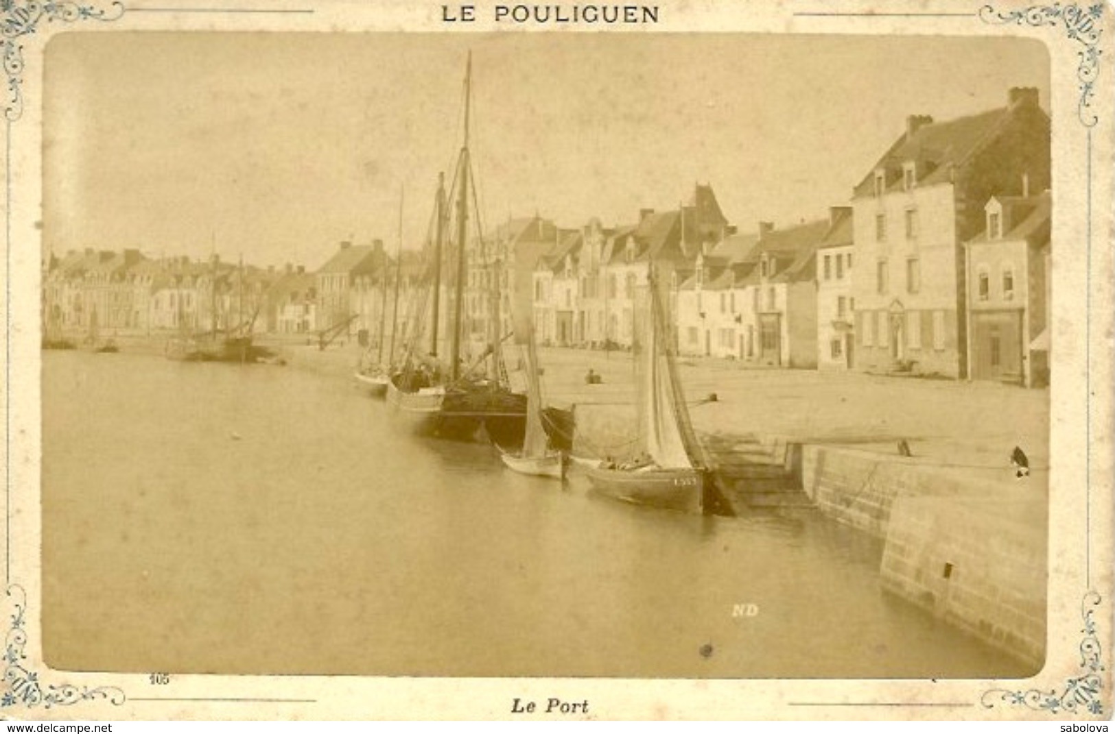 Photo Avant 1900 Le Pouliguen Port 16,5 Par 11 Cm - Anciennes (Av. 1900)