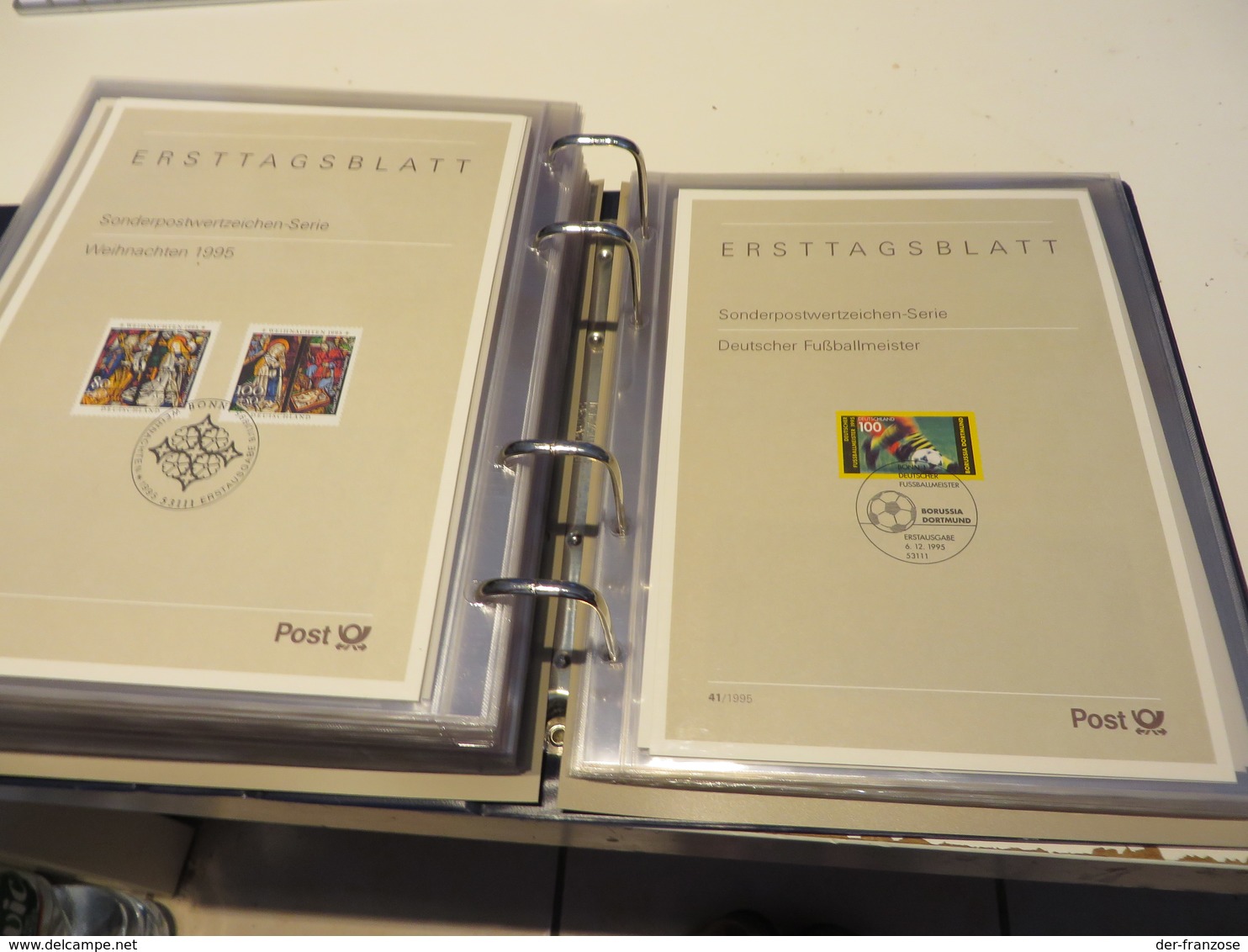 DEUTSCHLAND  /  BUND  1974  bis  1999  E T B  SAMMLUNG  in  5  RINGBINDER