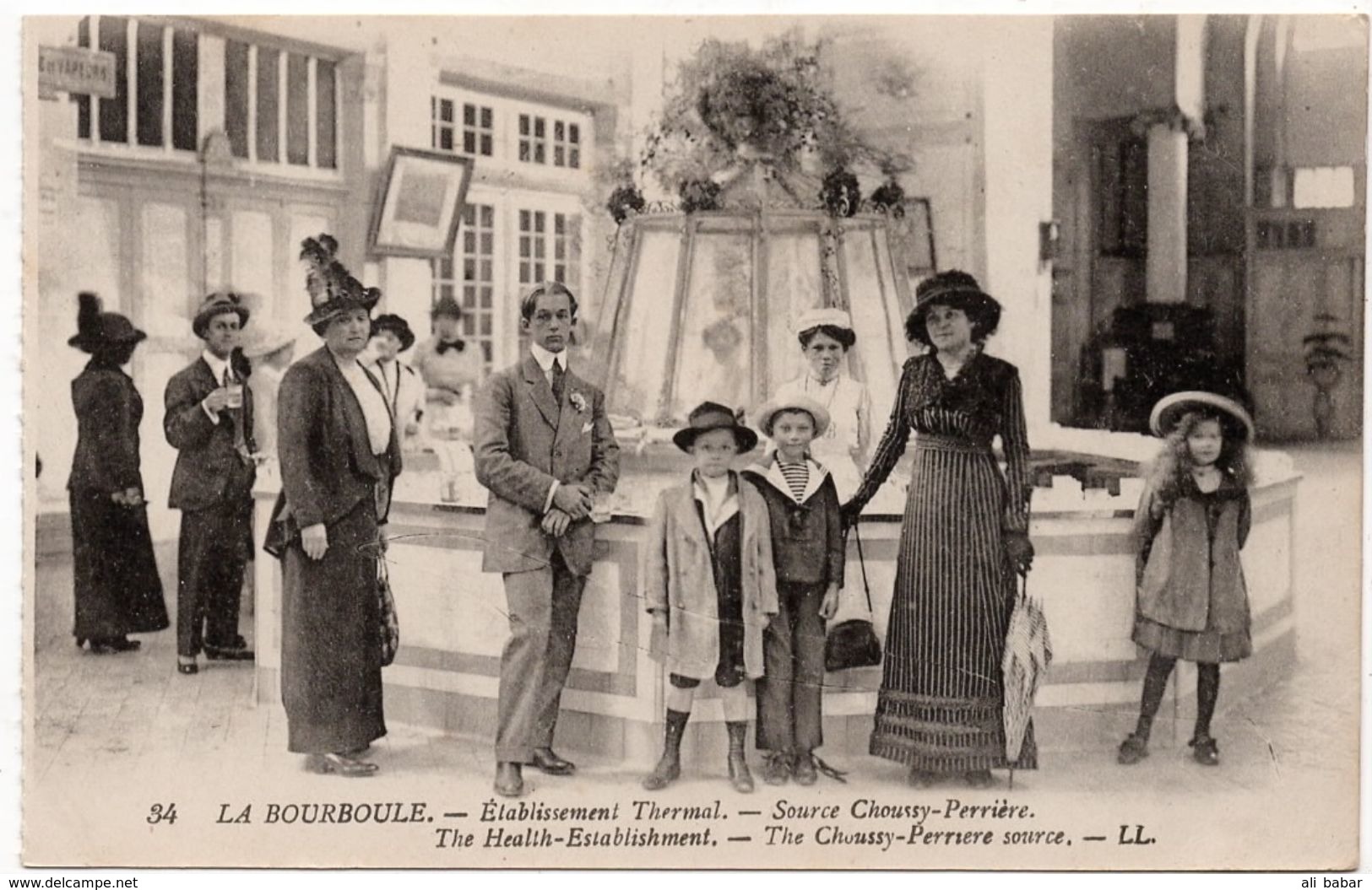 La Bourboule : Etablissement Thermal, Source Choussy-Perrière (Lévy Fils Et Cie, Paris, LL N°35) - La Bourboule