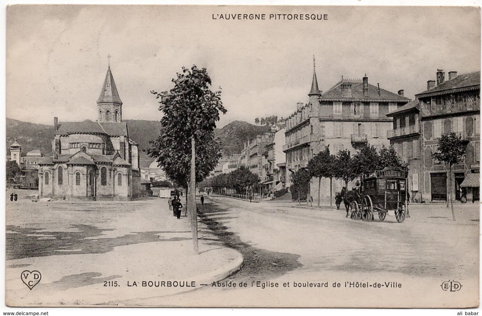 La Bourboule : Abside De L'église, Boulevard De L'Hôtel De Ville (Edit. ELD, N°2115 - VDC) - La Bourboule