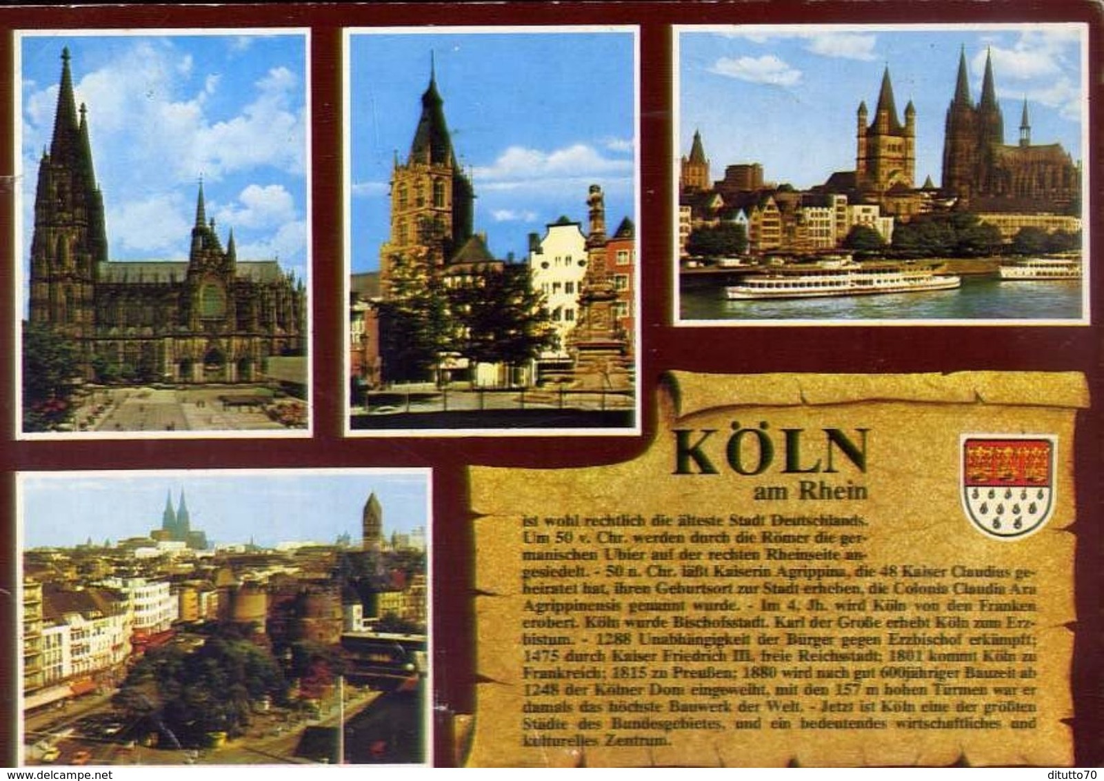 Koln Am Rhein - Formato Grande Viaggiata – E 7 - Koeln