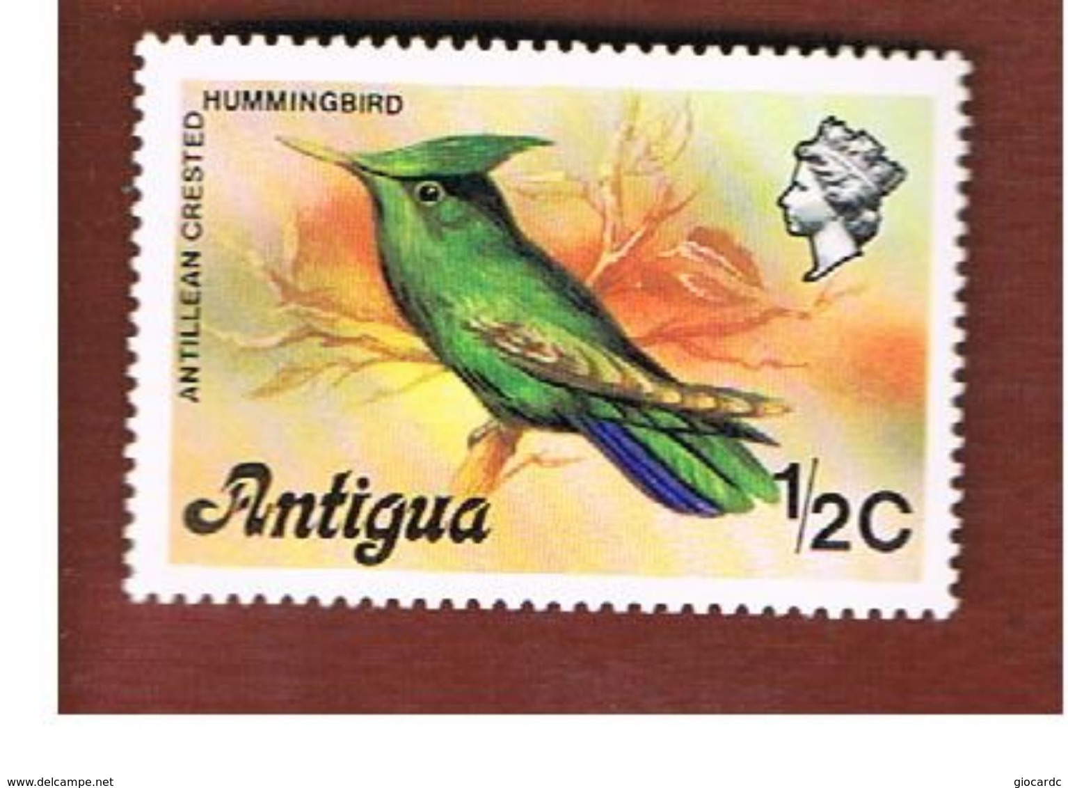 ANTIGUA & BARBUDA  - SG 469A  - 1976  BIRDS: ORTHORHYNCHUS CRISTATUS -  MINT** - Antigua E Barbuda (1981-...)