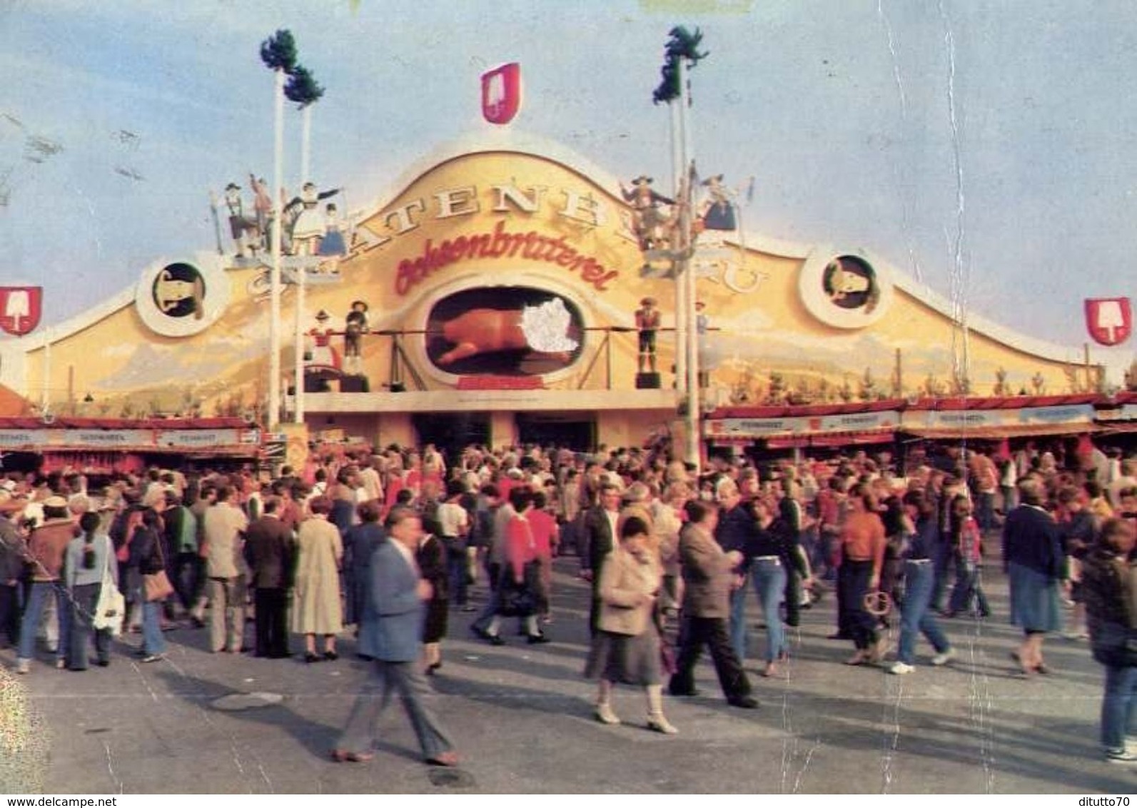 Festzelt Der Muncner Ochsenbraterei Auf Der Wies'n - Munchen - Oktoberfest - Formato Grande Viaggiata – E 7 - Collezioni E Lotti