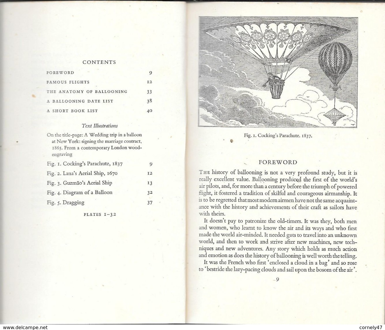 Histoire Des Aéronefs "Ballooning " By C.H.Gibbs-Smith  Premiers Vols Accidents - Europa