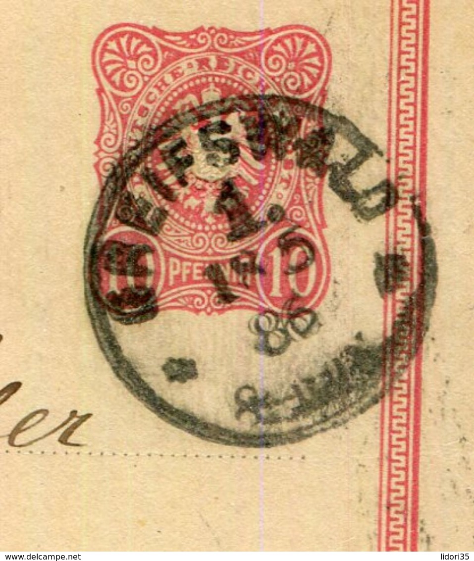 Deutsches Reich / 1886 / Postkarte K1-Stempel GREIFSWALD Nach Holland (16001) - Autres & Non Classés