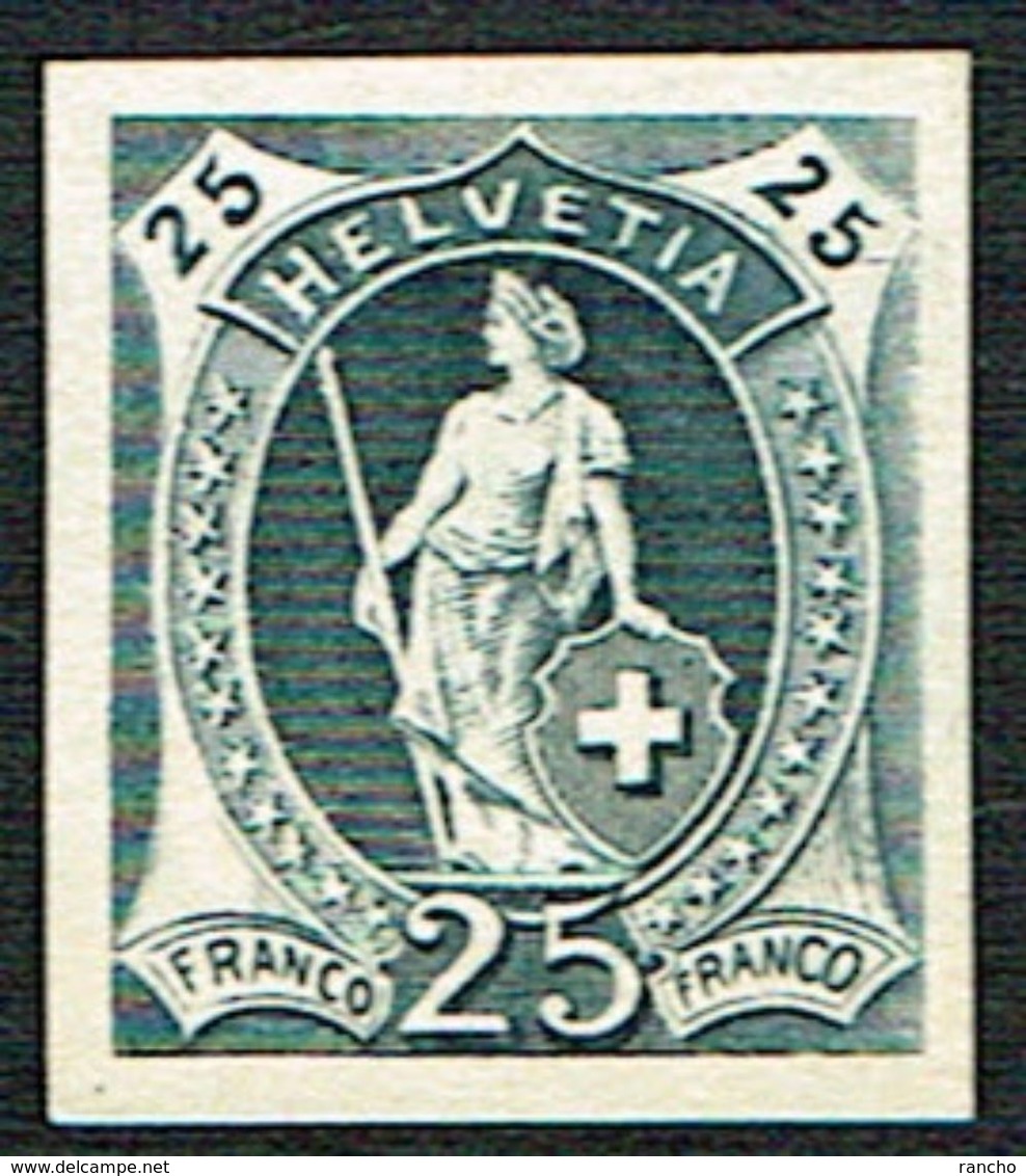 * ESSAIE DE TIMBRE 1882 C/.S.B.K. Nr:25c. COULEUR BLEU NOIR .* - Unused Stamps