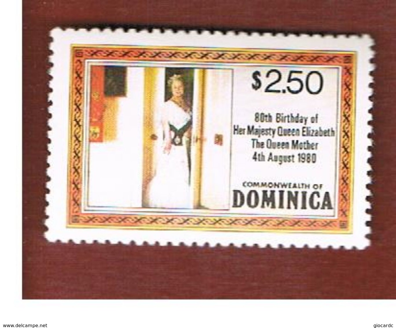 DOMINICA  - SG 733a - 1980  QUEEN MOTHER' S 80th  BIRTHDAY         -  MINT** - Dominica (1978-...)