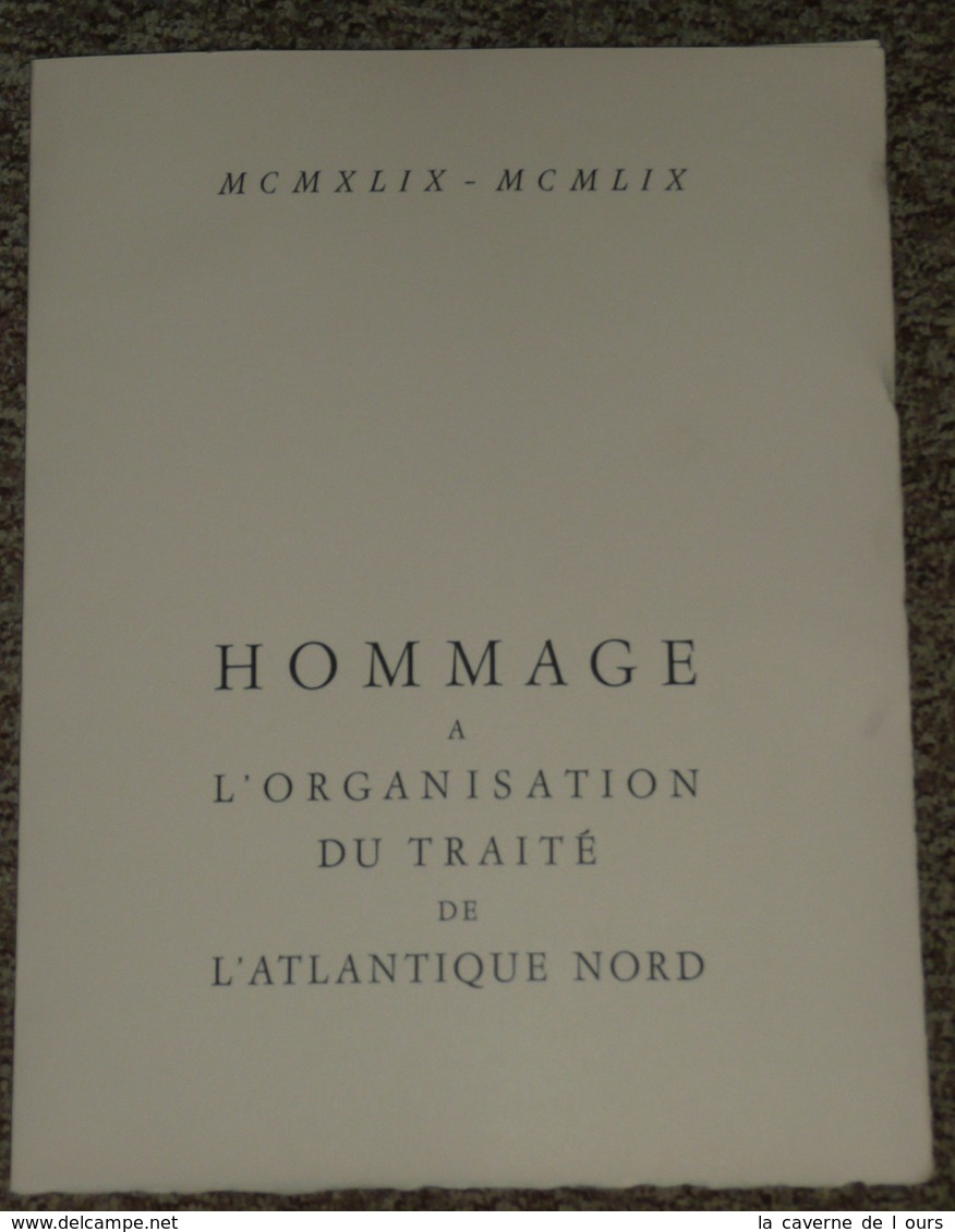 Document Illustré Edouard BERCK Tampons Premier 1er Jour 1959 Paris, 10e Anniversaire De L'OTAN NATO - Collectors