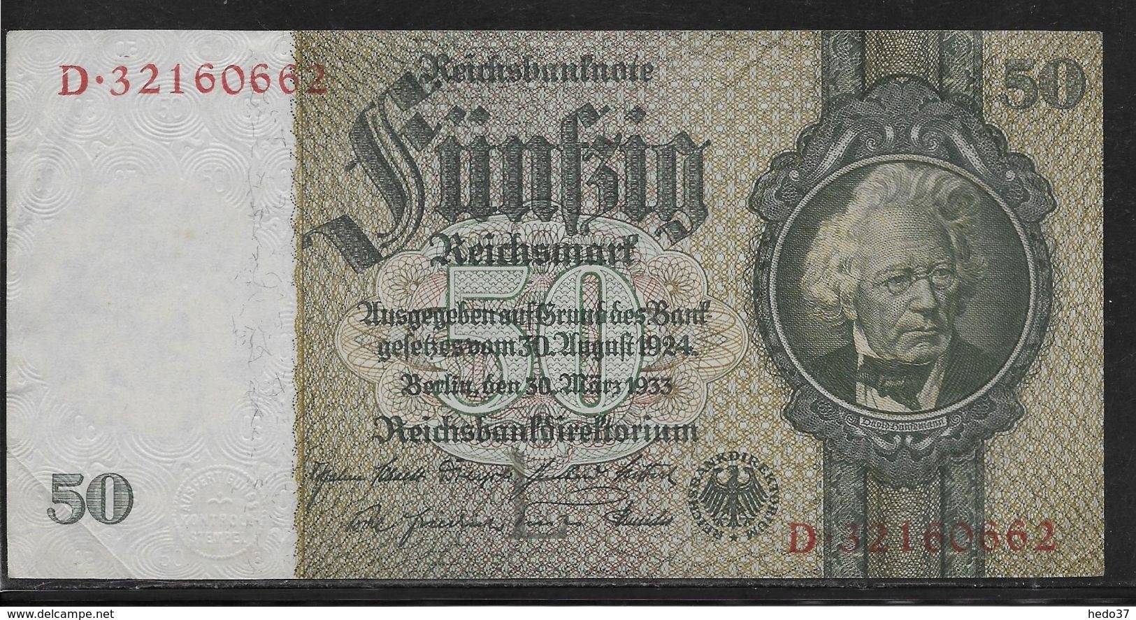 Allemagne - 50 Reichsmark - Pick N° 182 - SUP - 50 Mark