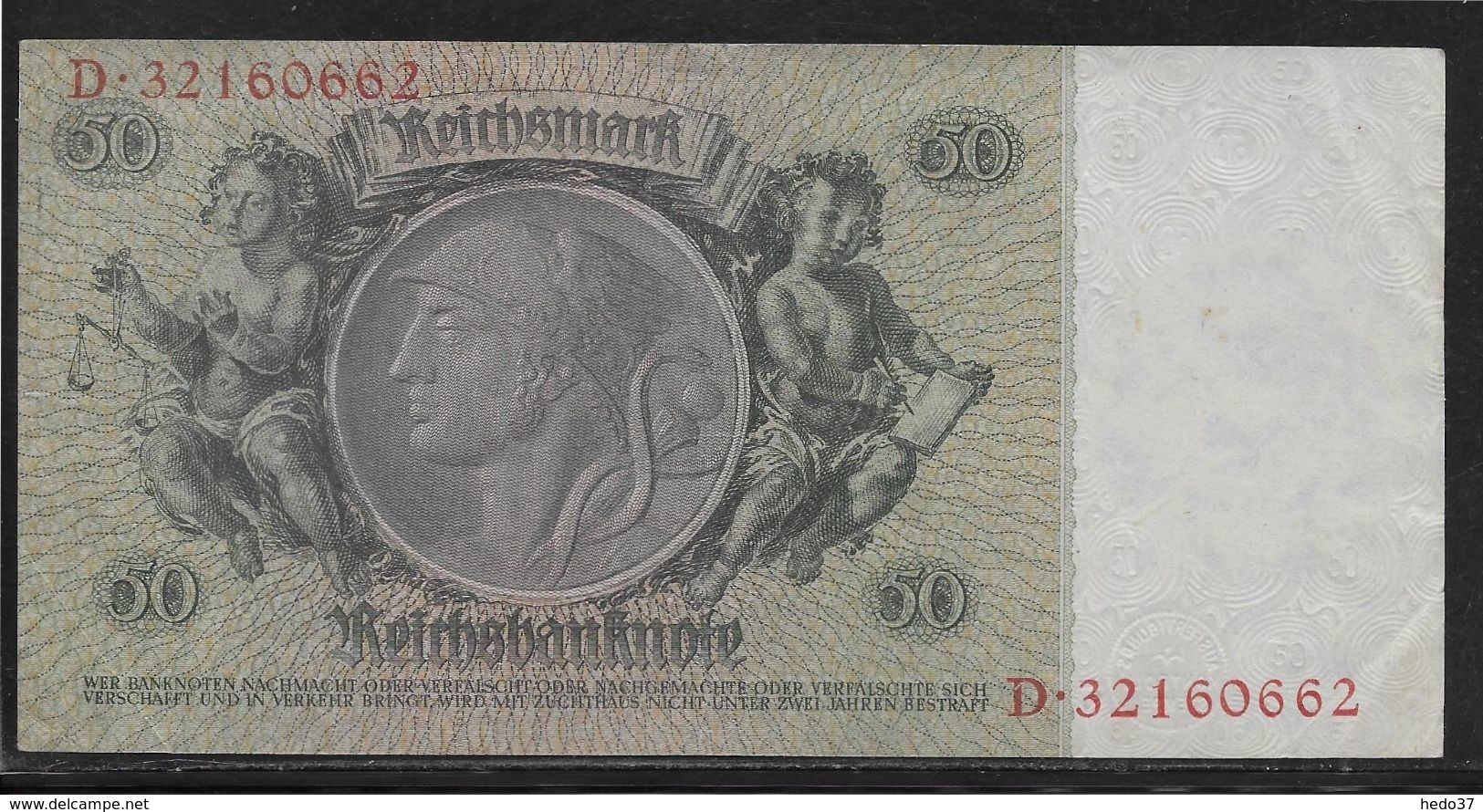 Allemagne - 50 Reichsmark - Pick N° 182 - SUP - 50 Mark