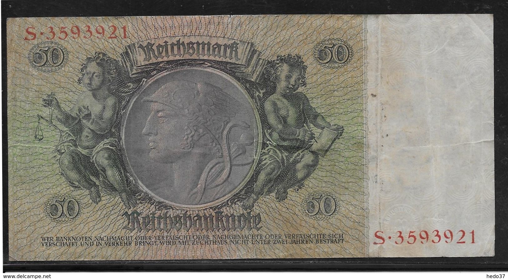 Allemagne - 50 Reichsmark - Pick N° 182 - TB - 50 Mark