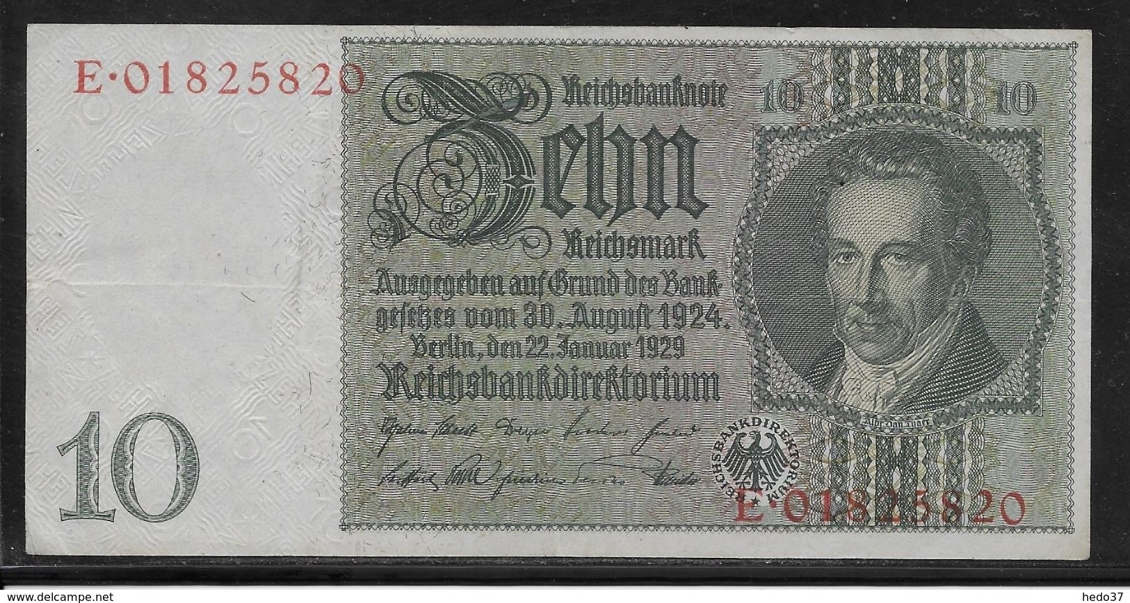 Allemagne - 10 Reichsmark - Pick N° 180b - SUP - 10 Mark