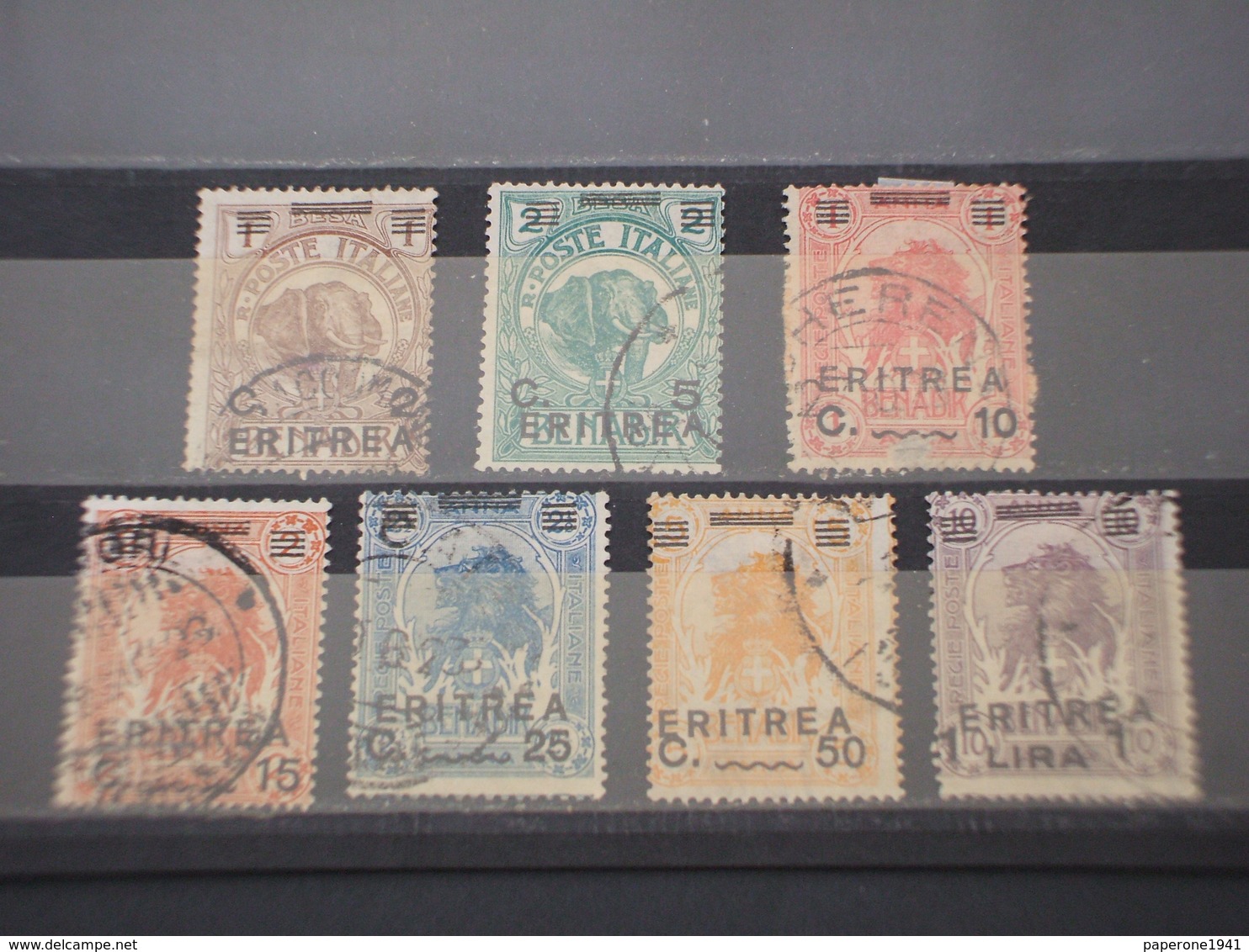 ERITREA - 1922 FAUNA 7 VALORI - TIMBRATI/USED - Somalia