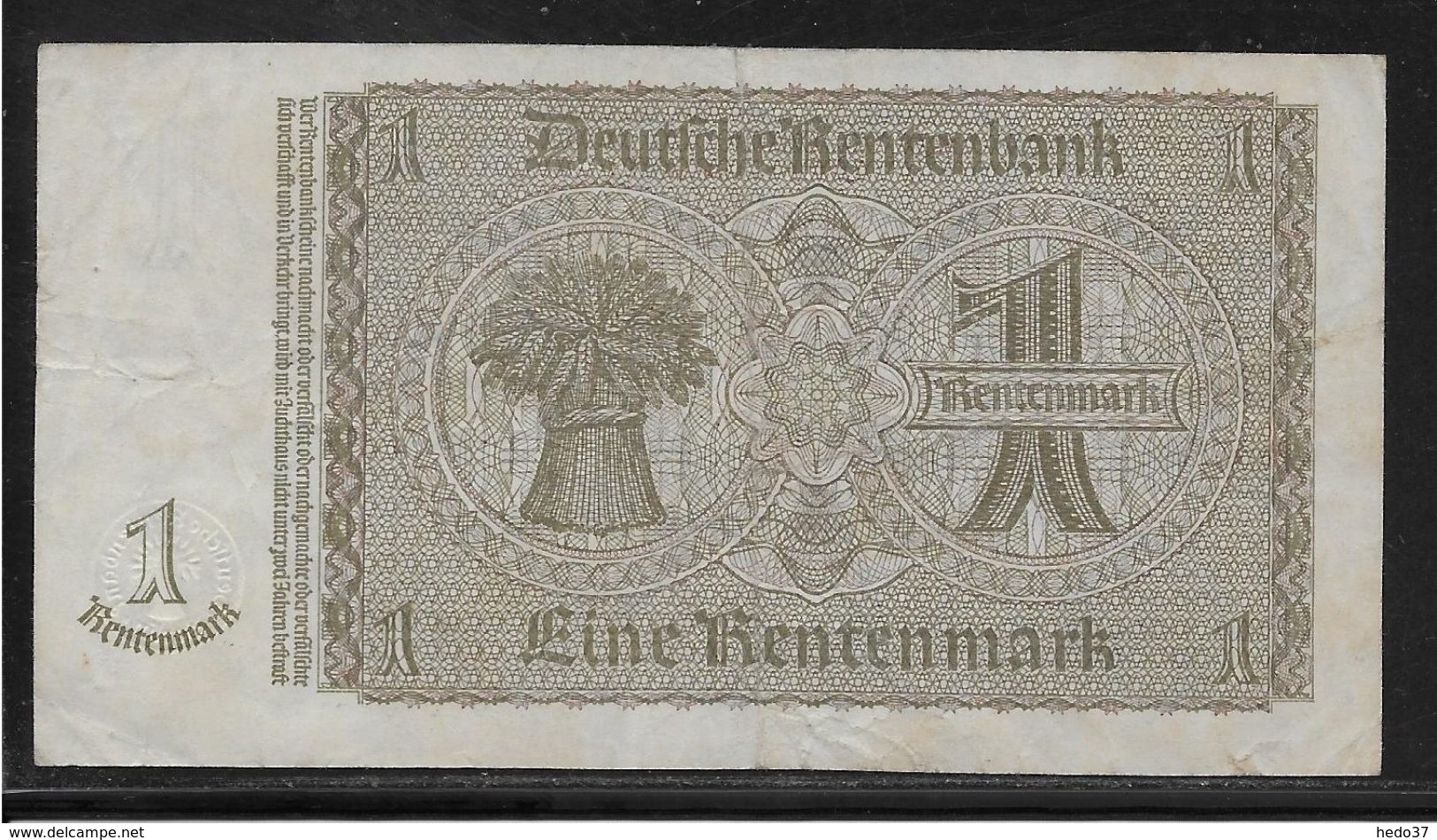 Allemagne - 1 Rentenmark - Pick N° 173 - TTB - 1 Rentenmark