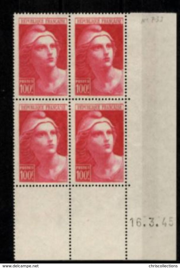 FRANCE  N° 733 N** Cote 78€ - 1940-1949