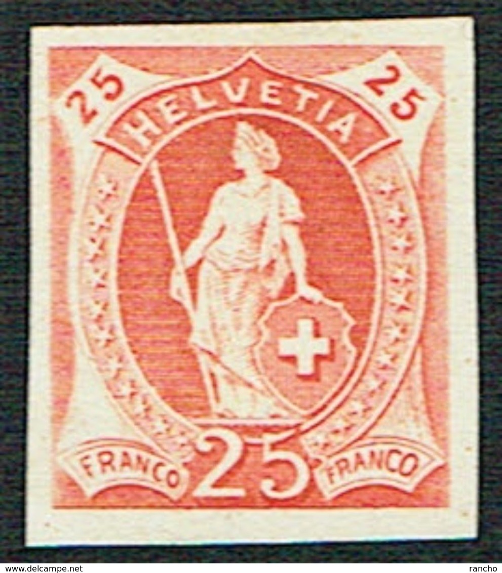 * ESSAIE DE TIMBRE 1882 C/.S.B.K. Nr:25c. ORANGE . * - Neufs