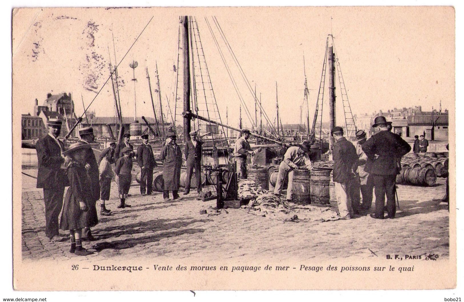 2388 - Dunkerque ( 59 ) - Vente Des Morues En Paquage De Mer - Pesage Des Poissons Sur Le Quai - B.F. à Paris - N°26 - - Dunkerque