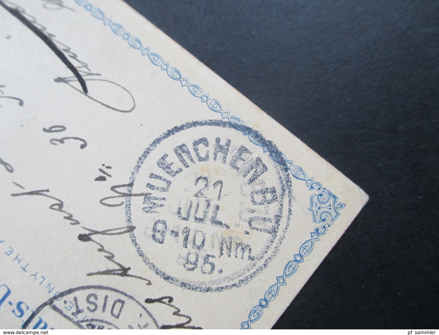 USA 1895 Ganzsache Von Front Royal Nach Luzern Gesendet Und Von Dort Weitergeleitet Nach München. 4 Stempel!! - Lettres & Documents