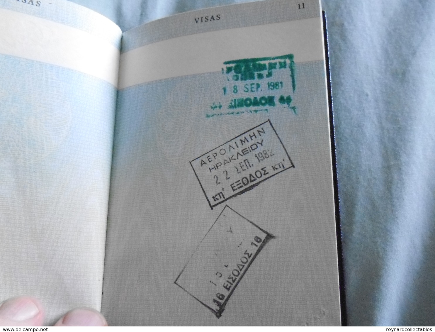 1979 British Reisepass Passport , Portugal, Canada,Bergen,Sweden, France,Egypt handstamps +++