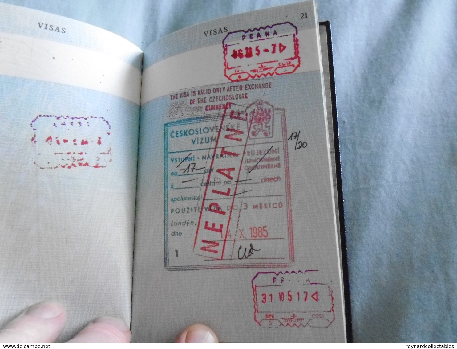 1979 British Reisepass Passport , Portugal, Canada,Bergen,Sweden, France,Egypt handstamps +++