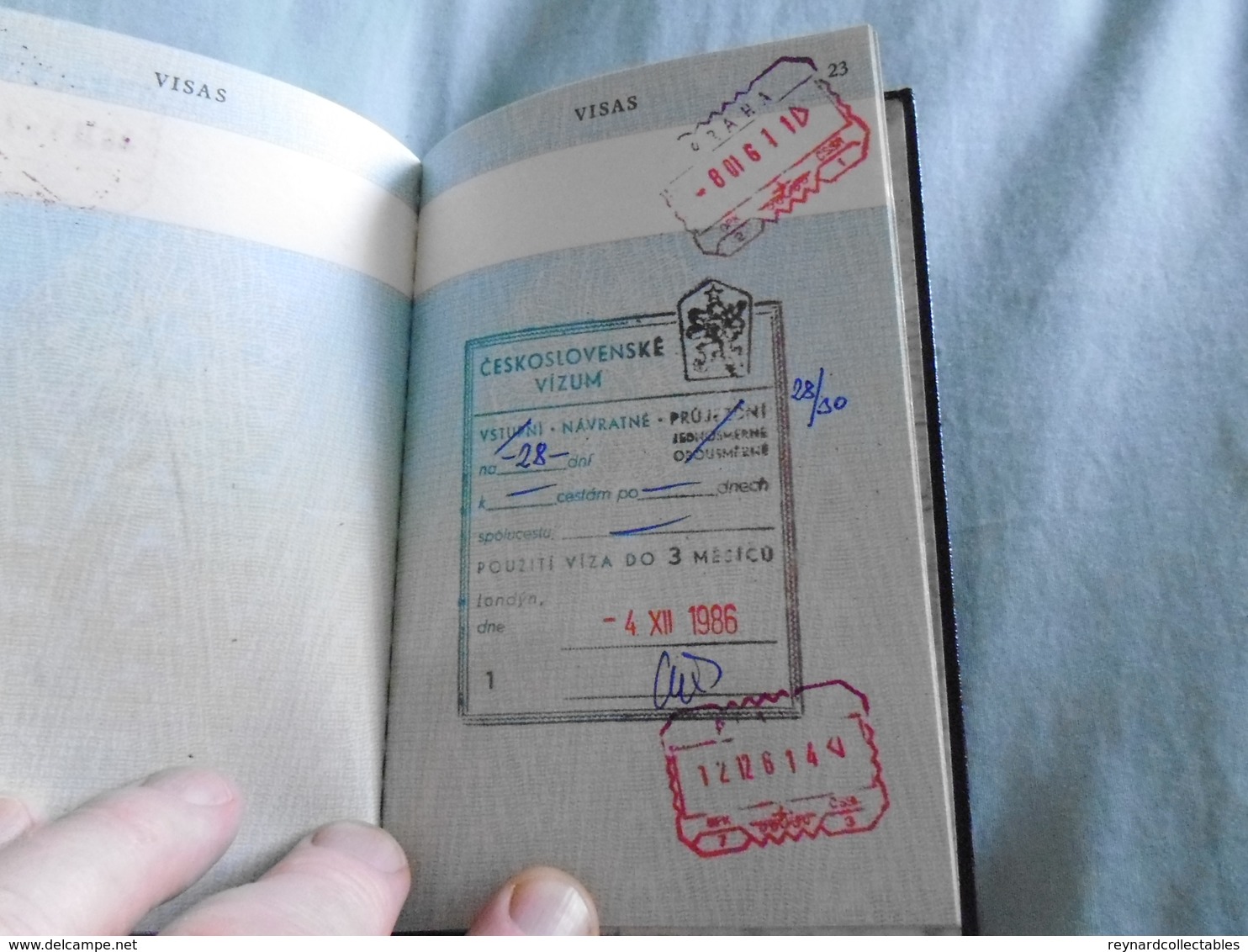 1979 British Reisepass Passport , Portugal, Canada,Bergen,Sweden, France,Egypt handstamps +++