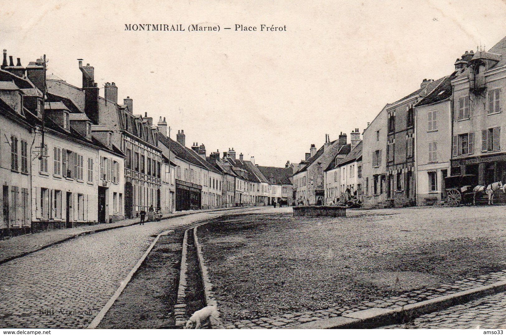 9540. MARNE 51 MONTMIRAIL. PLACE FREROT 1914 - Montmirail