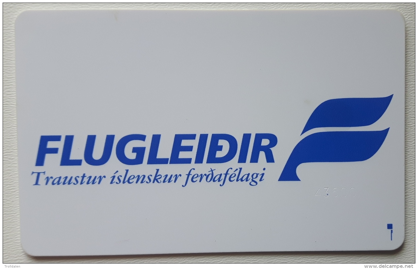 Iceland , Flugleidir , Print Rate 5000 - Iceland