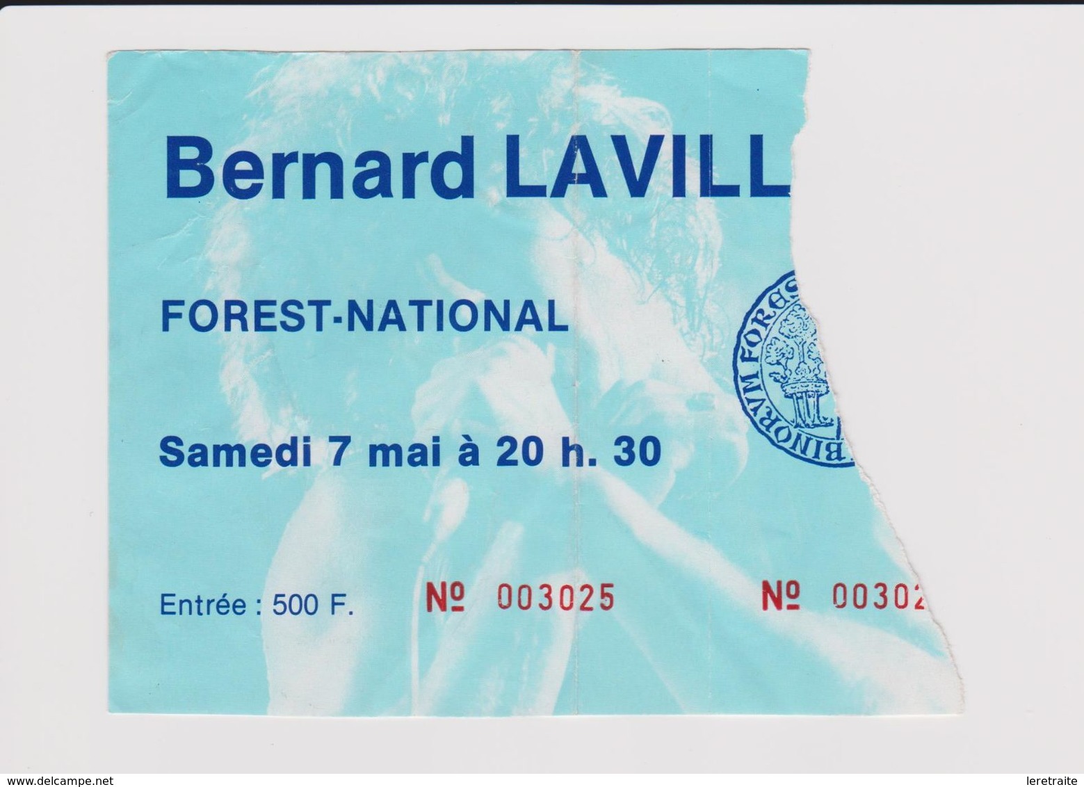 Concert Bernard LAVILLIER Le 7 Mai  à Forest B - Tickets De Concerts