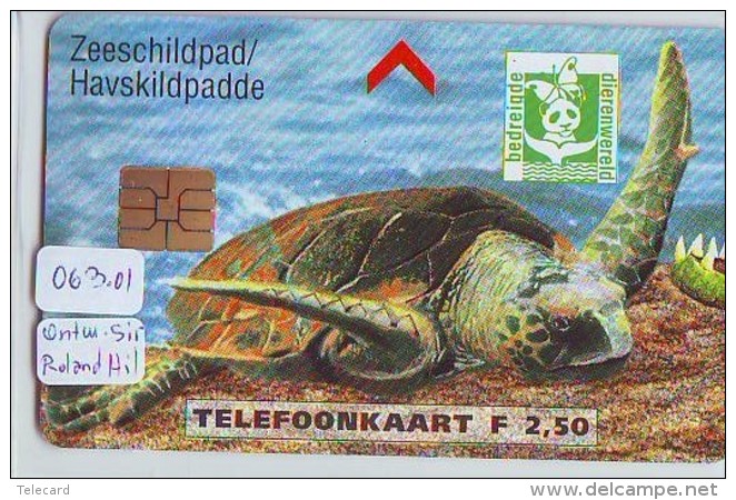 NEDERLAND CHIP TELEFOONKAART CRD-063.01 * SCHILDPAD * TURTLE * TORTUE * Telecarte A PUCE PAYS-BAS * NL ONGEBRUIKT * MINT - Schildpadden