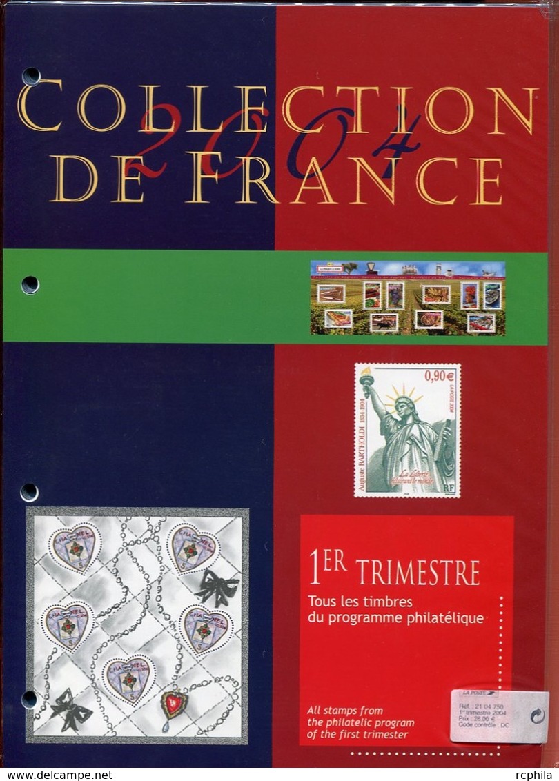 RC 9782 FRANCE POCHETTE ABONNEMENT 1er TRIMESTRE 2004 A PRIX COUTANT - Ungebraucht