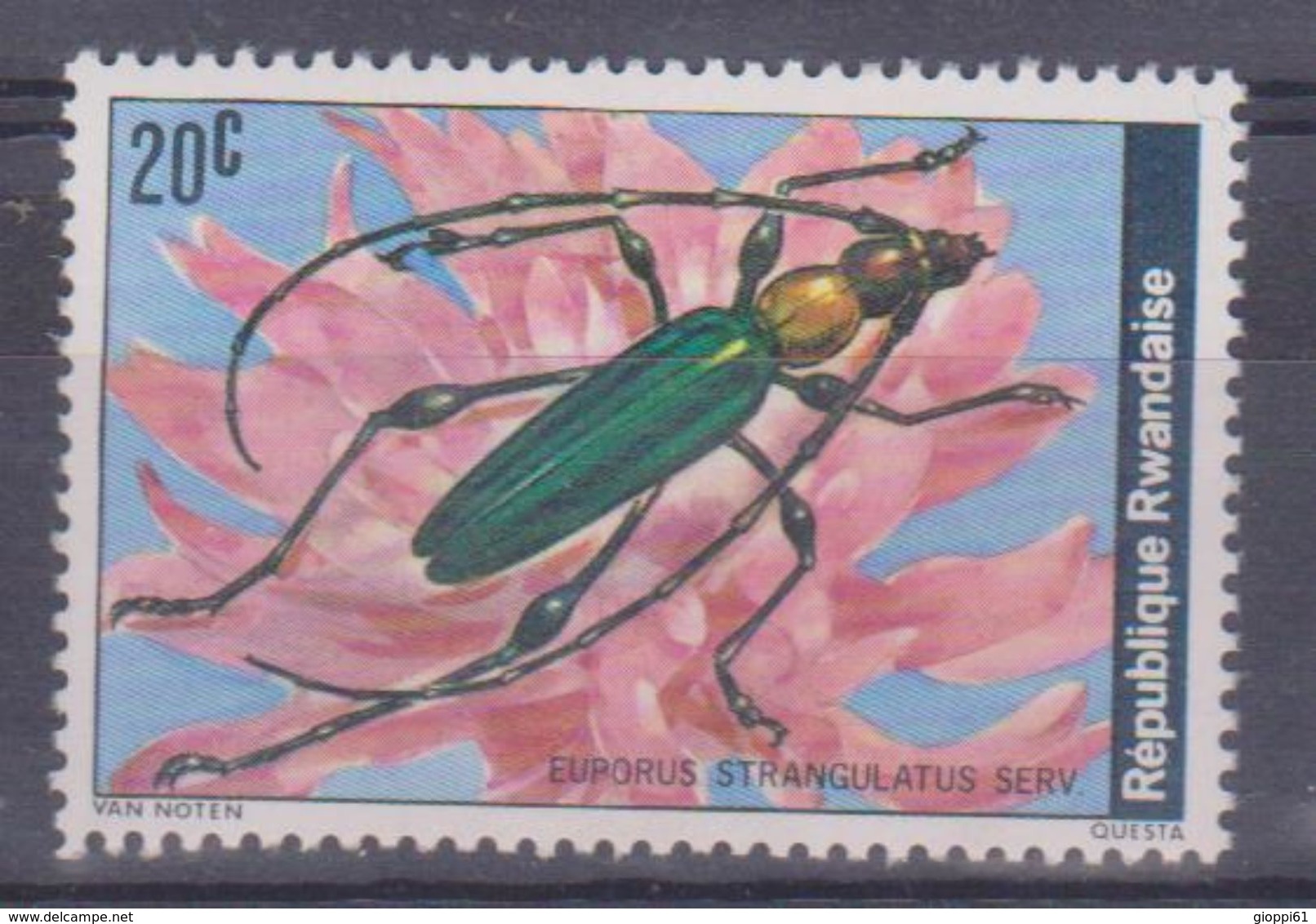 1978 Rwanda - Coleotteri - Usati