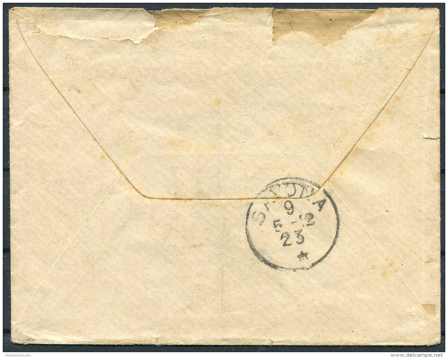 1912 Libya Tobruk Servizio Postale Cover -  Genova - Libya