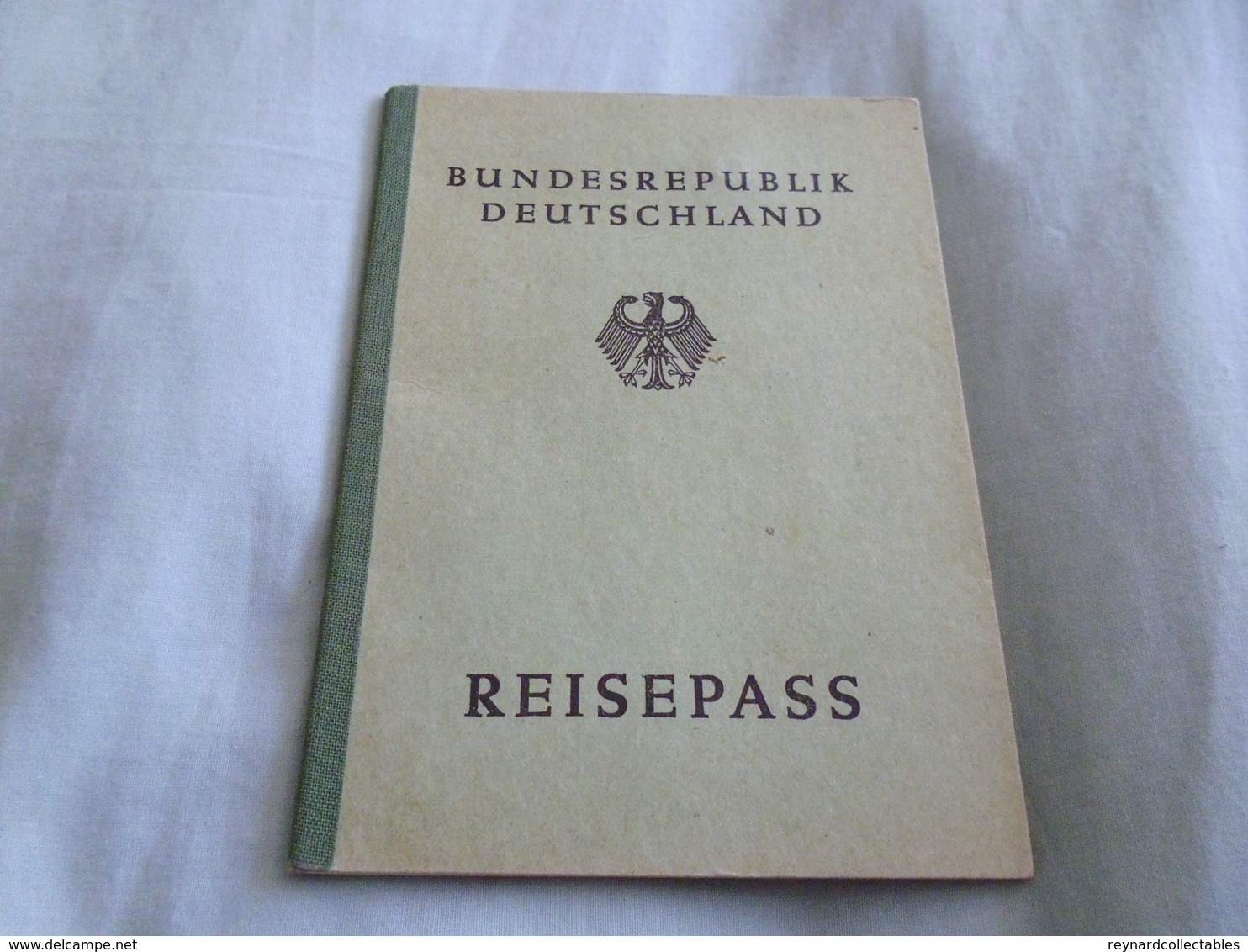 1952 West German Reisepass Passport Heidenheim, French Zone Of Austria & Italy Handstamps? Fiscals - Historical Documents