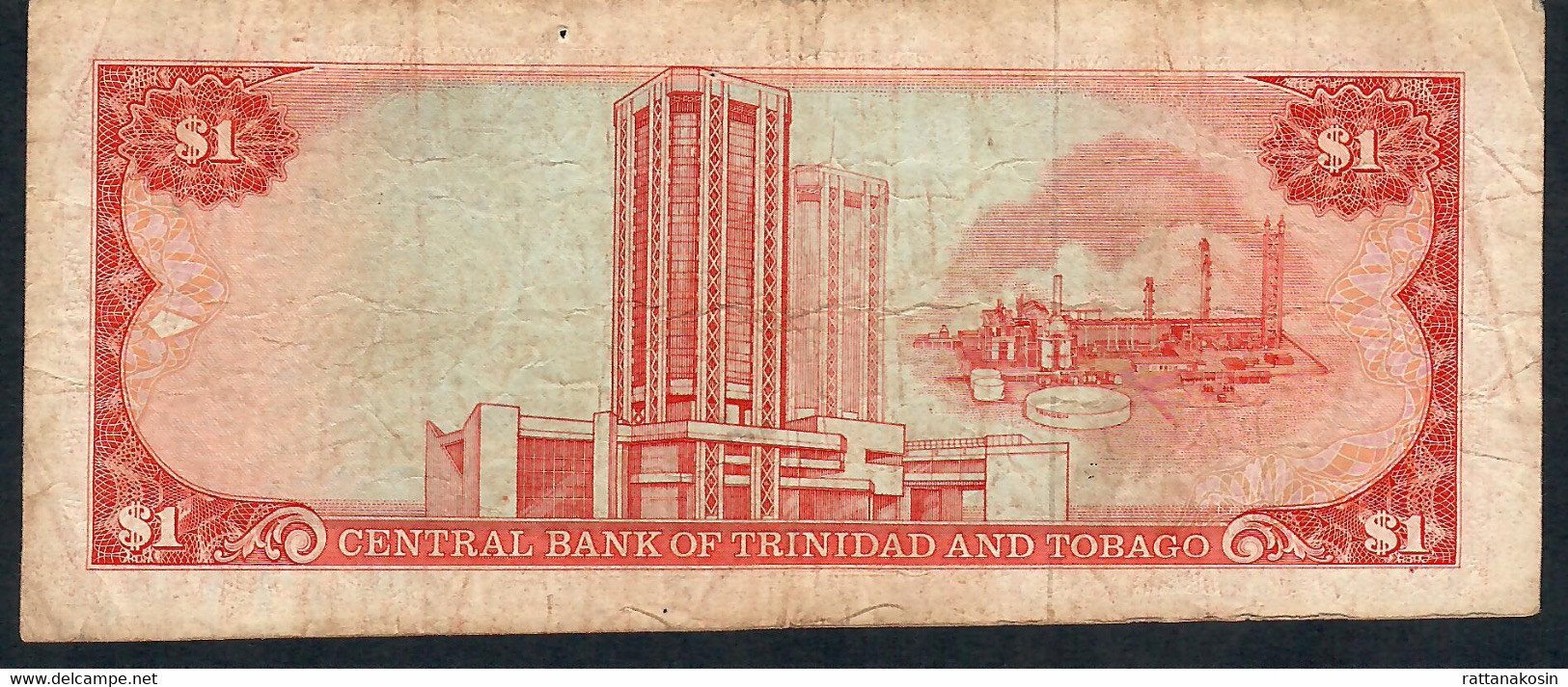 TRINIDAD AND TOBAGO P36d 1 DOLLAR 1985  #PX     FINE - Trinité & Tobago