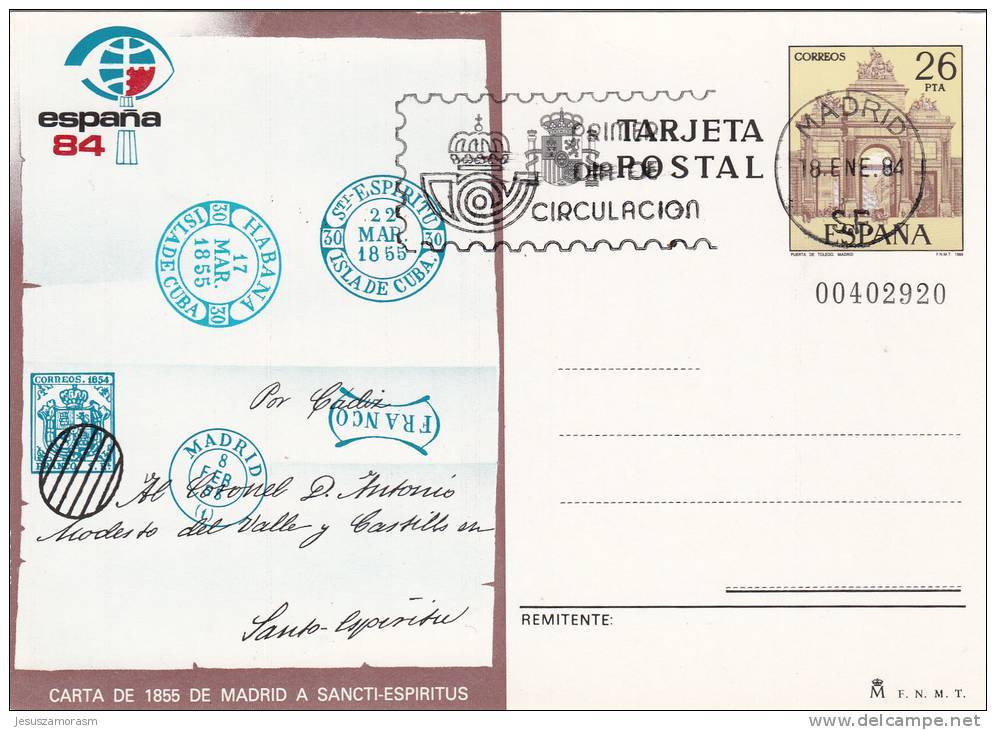 España Entero Postal Nº 136 USADO - 1931-....