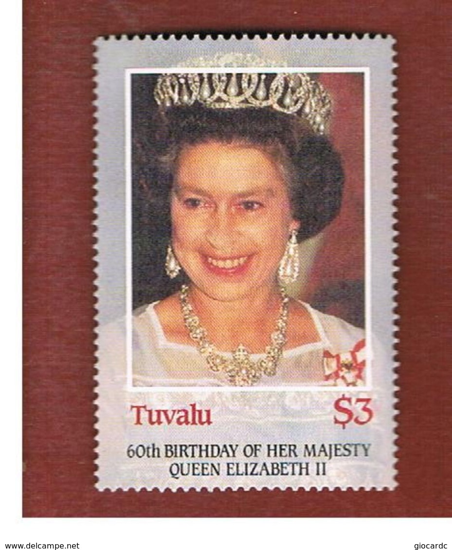 TUVALU   -  SG 384 - 1986   60th BIRTHDAY OF QUEEN ELIZABETH II    -   MINT** - Tuvalu