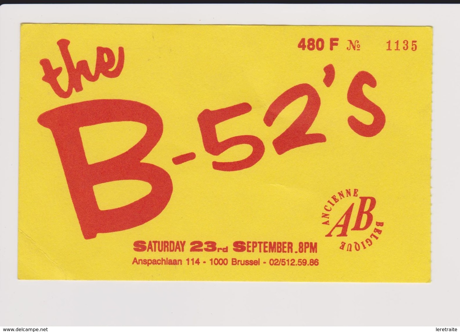 Concert THE B-52'S 23 Septembre Bruxelles/Brussel - Tickets De Concerts