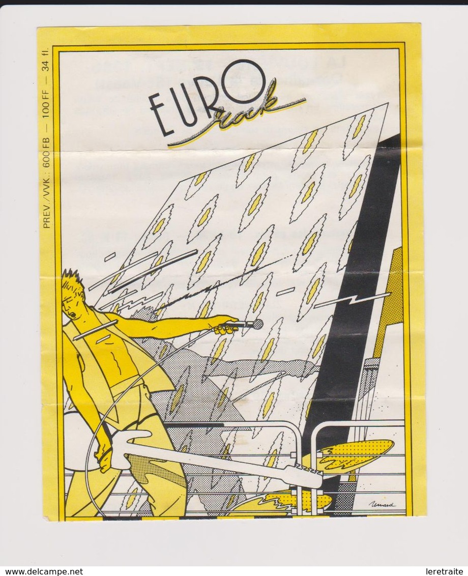 Concert FESTIVAL EURO ROCK La Louvière 13 Septembre 1986 - Tickets De Concerts