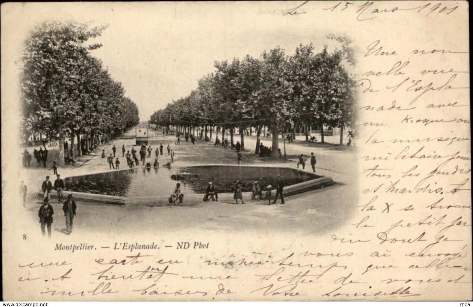 34 - MONTPELLIER - Esplanade - Carte Nuage - Montpellier