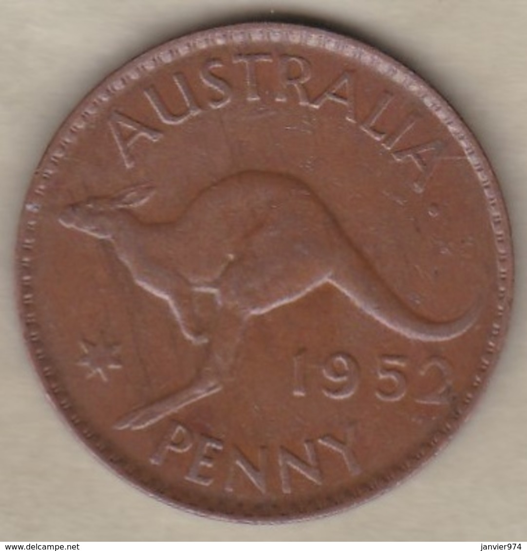 Australie 1 Penny 1952 Melbourne, George VI. KM# 43 - Penny