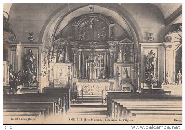 ANDILLY         INTERIEUR DE L EGLISE - Autres & Non Classés