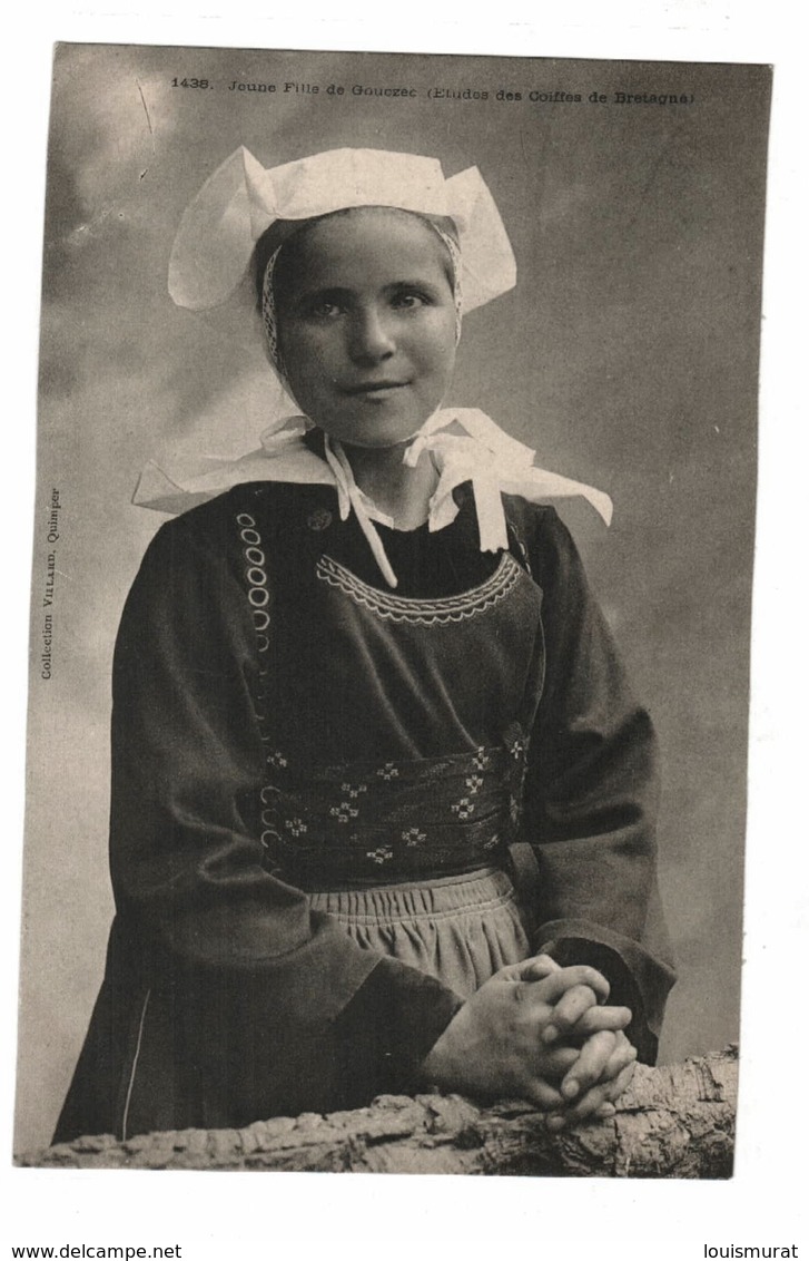 29 - Finistère - Jeune Fille De Gouezec (Etude Des Coiffes De Bretagne) - Gouézec