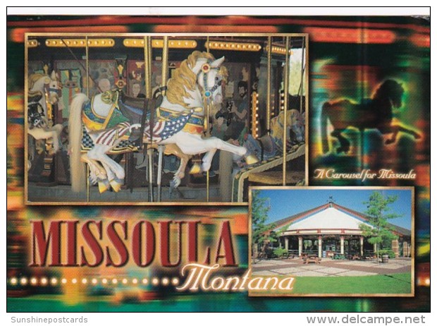 Montana Missoula Caras Park Hand Carved Carousel - Missoula